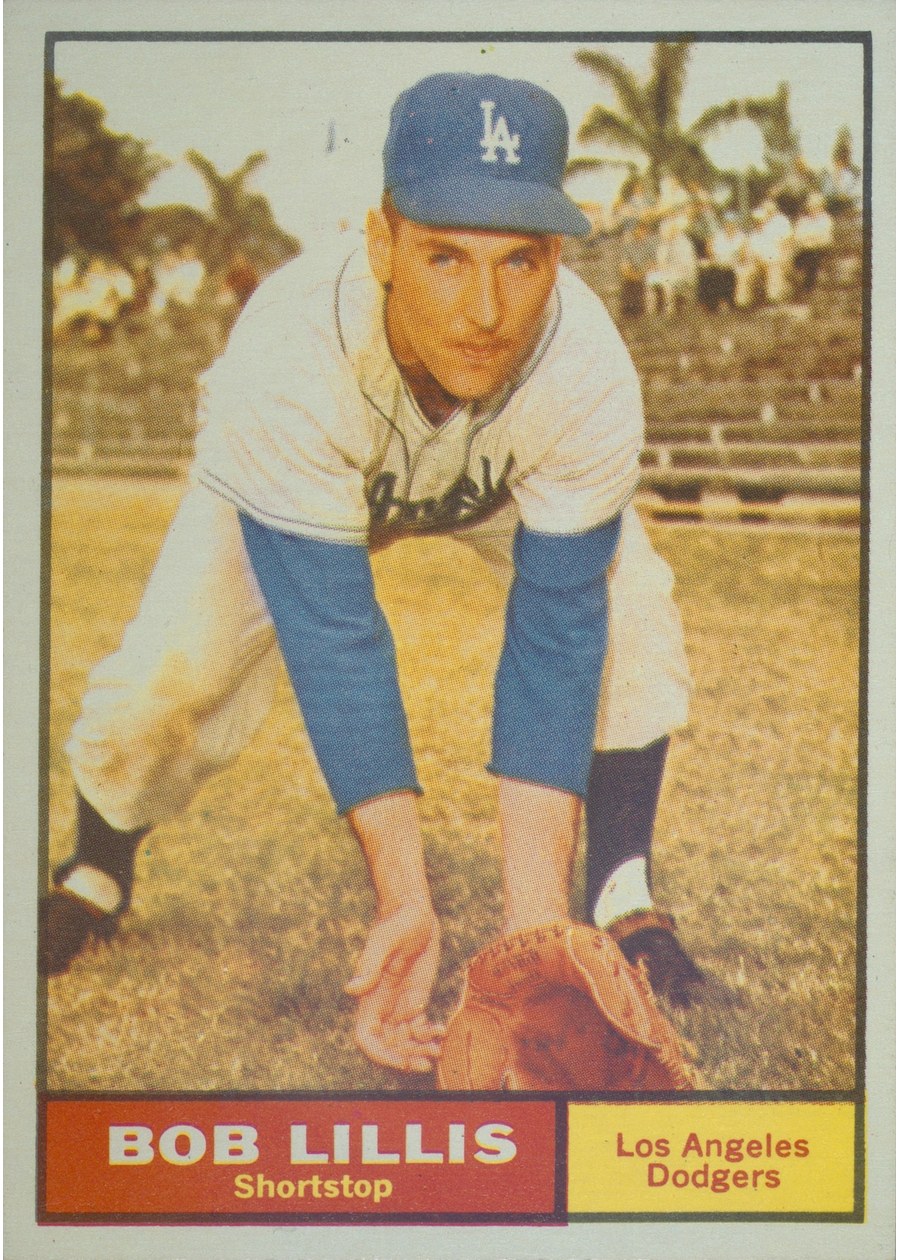 1961 Topps #38 Bob Lillis, Los Angeles Dodgers