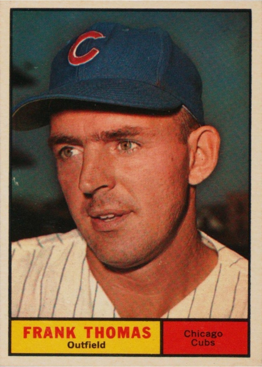 1961 Topps #382 Frank Thomas, Chicago Cubs