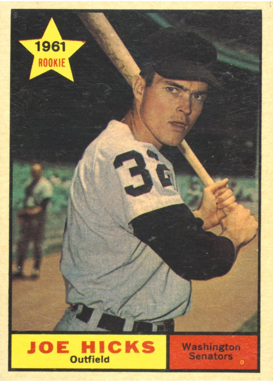 1961 Topps #386 Joe Hicks, Washington Senators