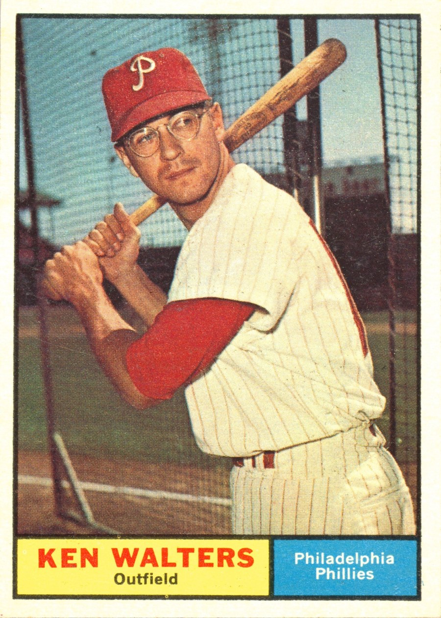 1961 Topps #394 Ken Walters, Philadelphia Phillies