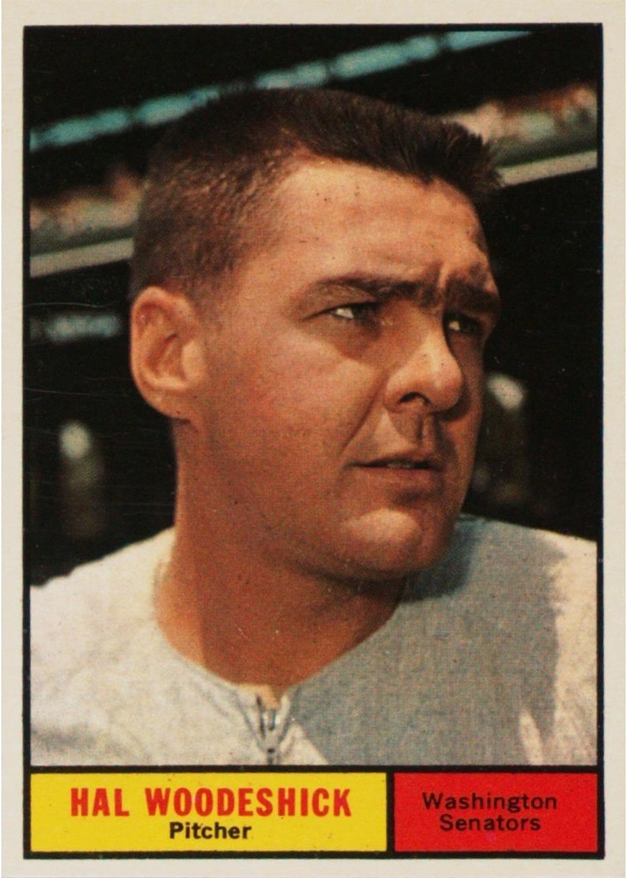 1961 Topps #397 Hal Woodeshick, Washington Senators