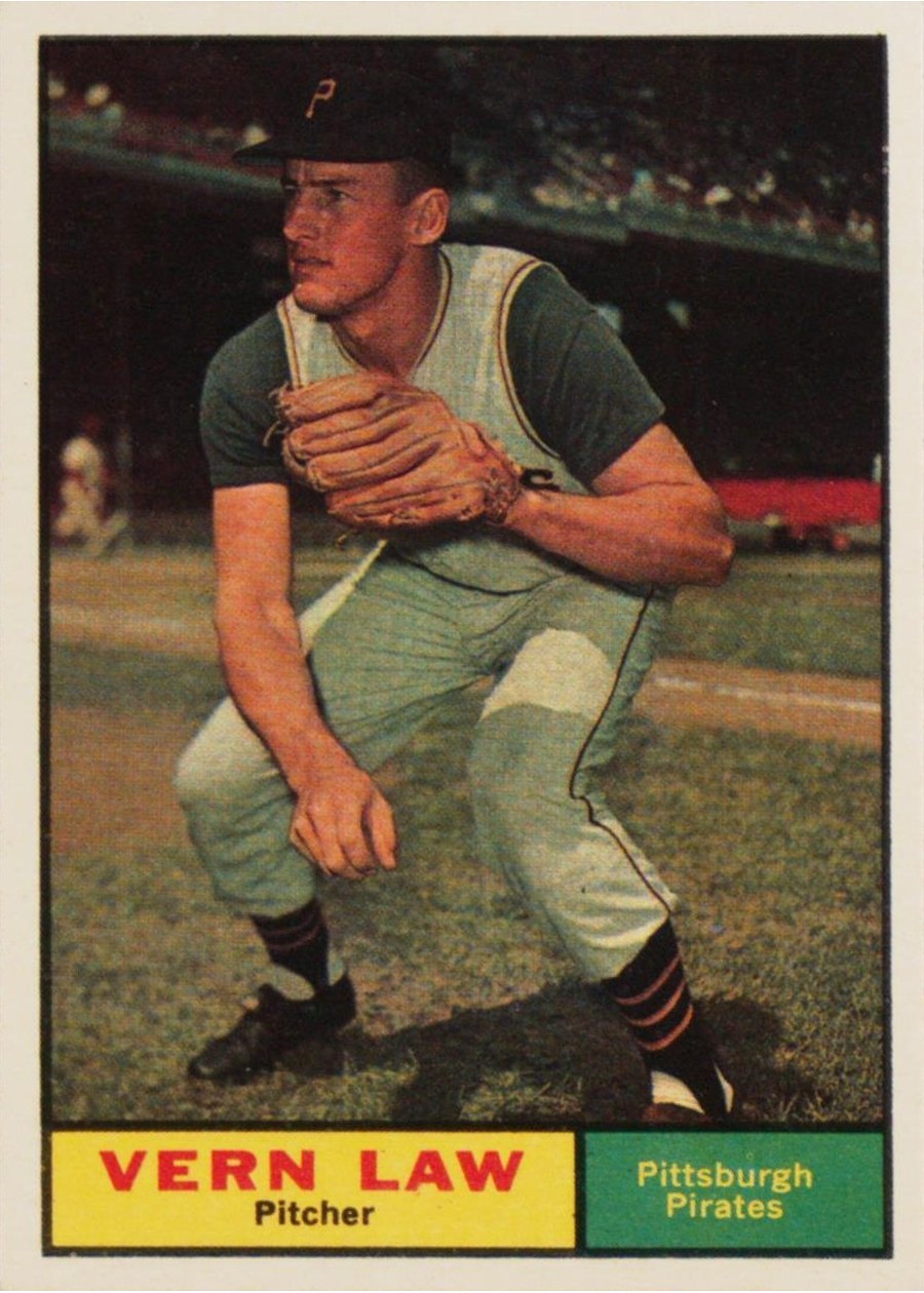 1961 Topps #400 Vern Law, Pittsburgh Pirates