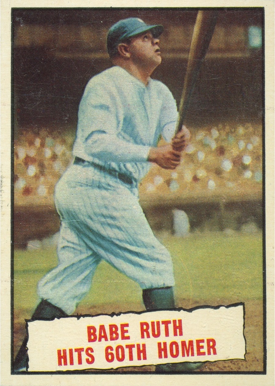 1961 Topps #401 Babe Ruth Hits 60th Homer