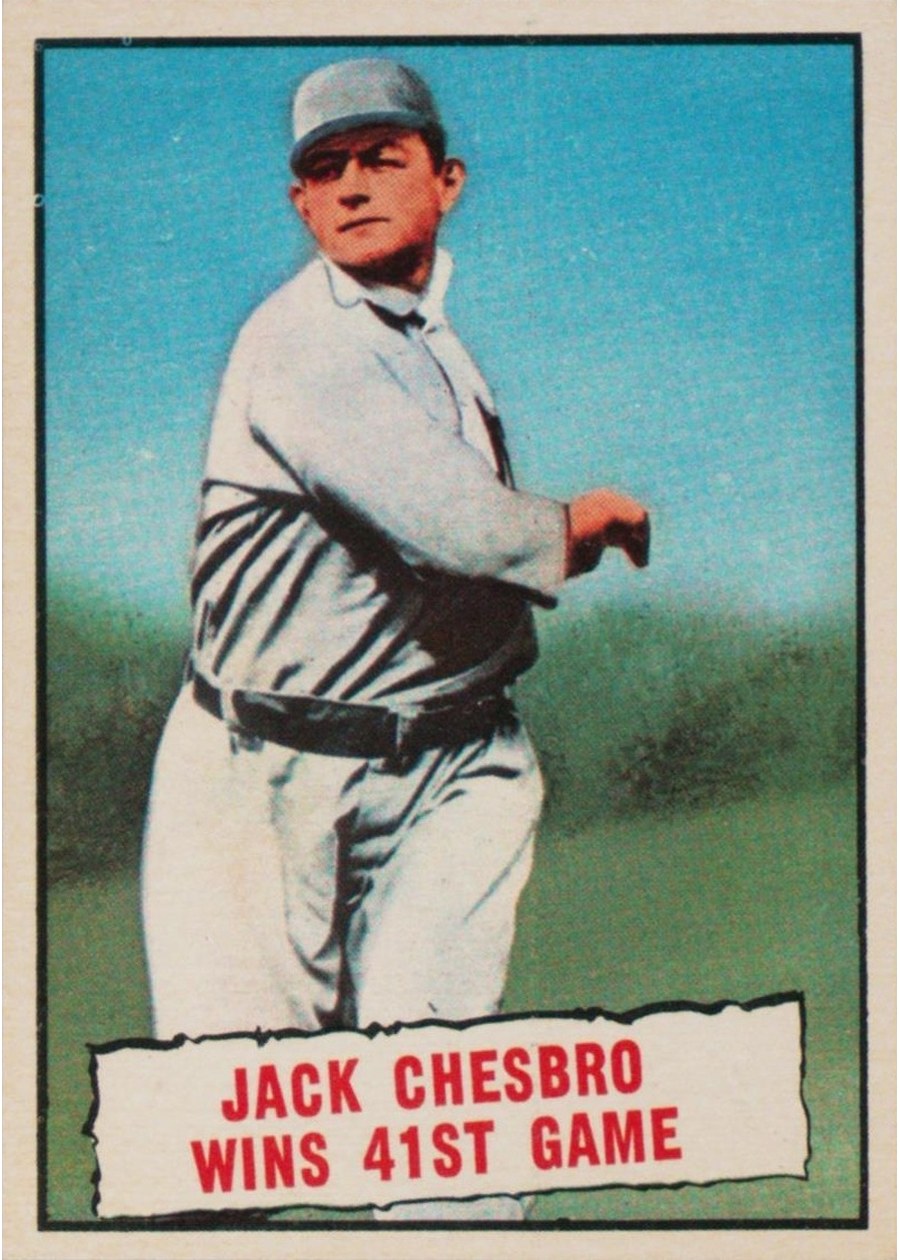 1961 Topps #407 Jack Chesbro Wins 41st Game