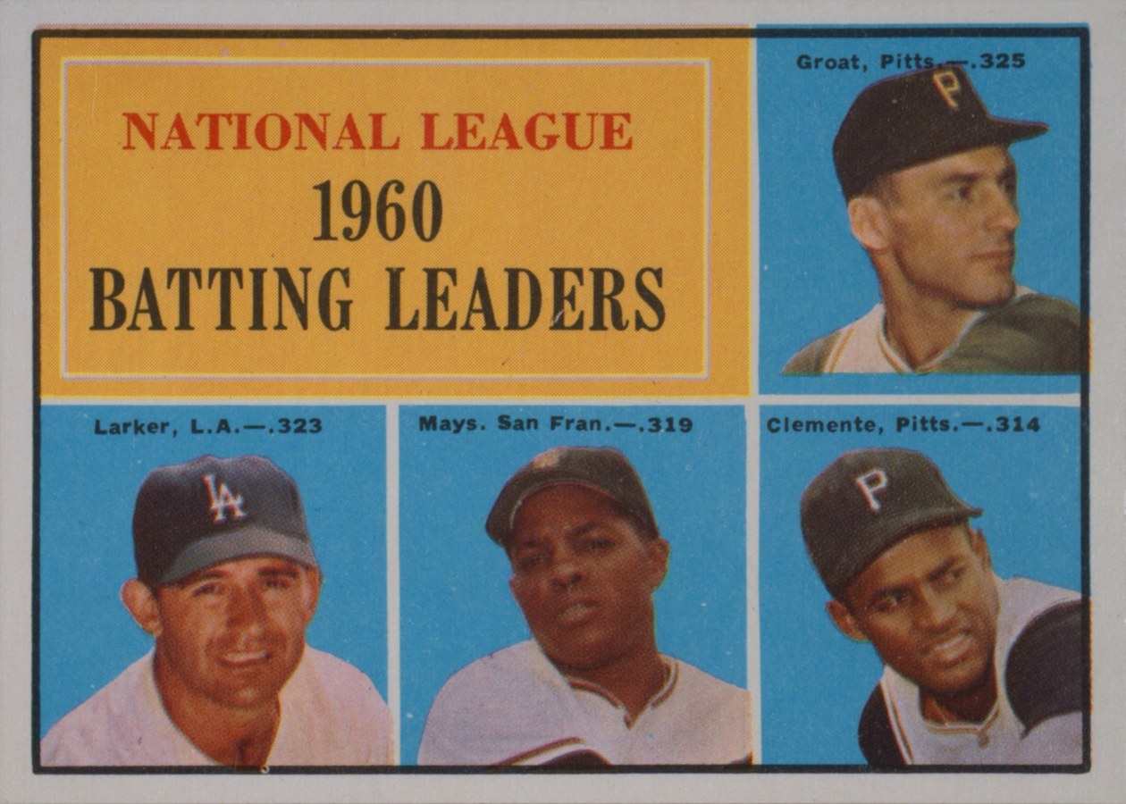 1961 Topps #41 National League 1960 Batting Leaders