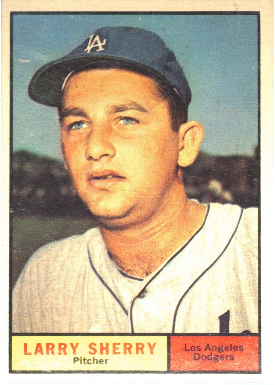 1961 Topps #412 Larry Sherry, Los Angeles Dodgers