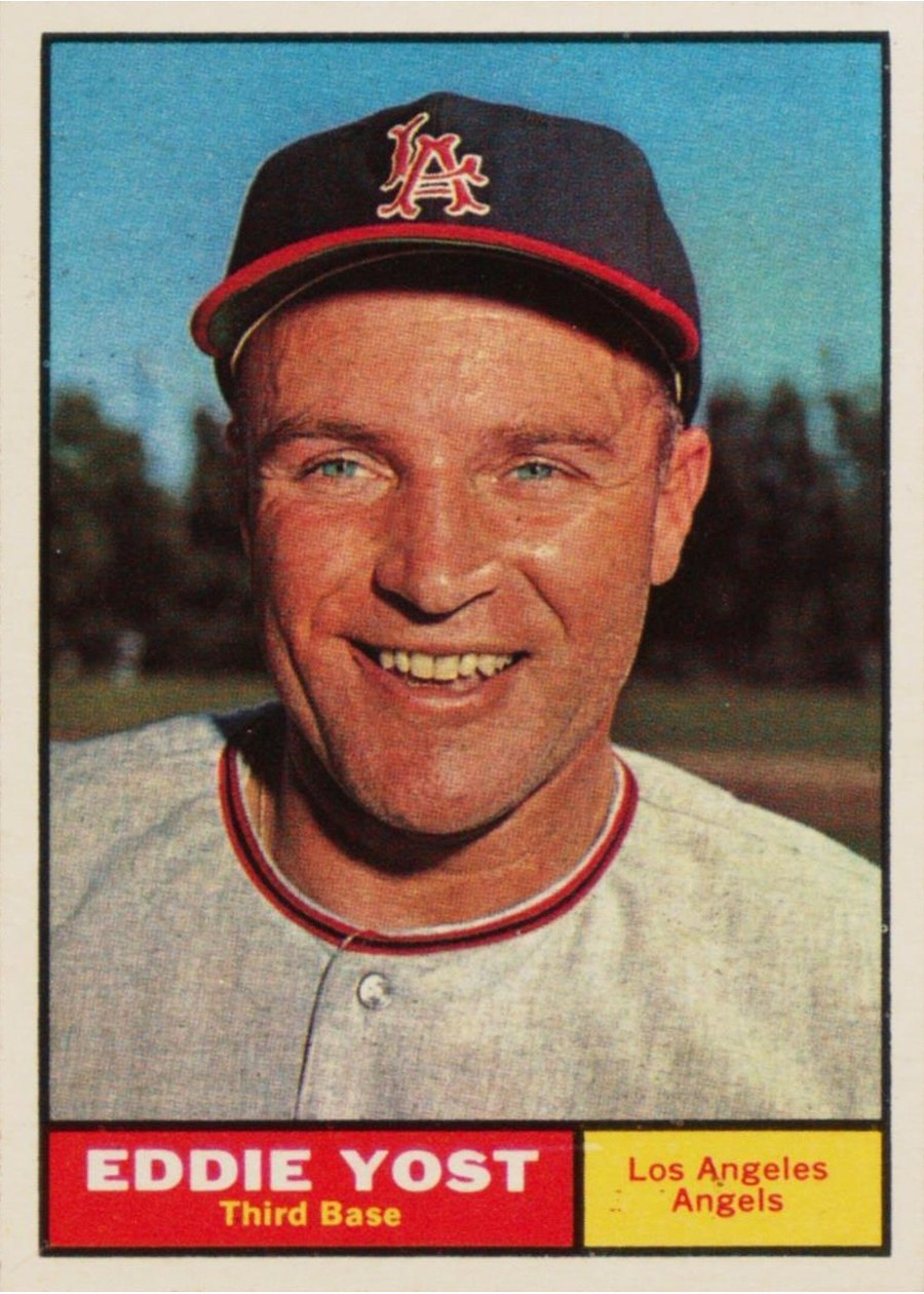 1961 Topps #413 Eddie Yost, Los Angeles Angels