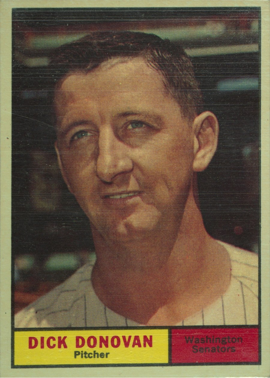 1961 Topps #414 Dick Donovan, Washington Senators