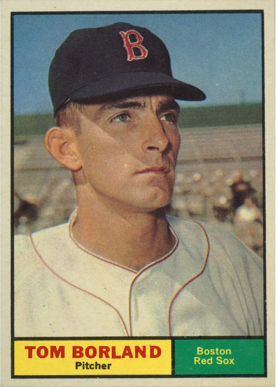 1961 Topps #419 Tom Borland, Boston Red Sox