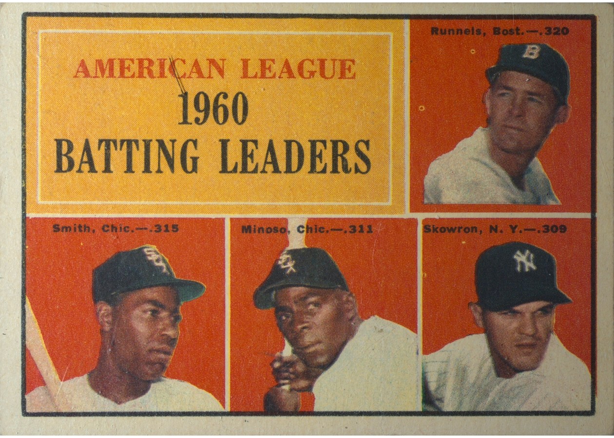 1961 Topps #42 American League 1960 Batting Leaders