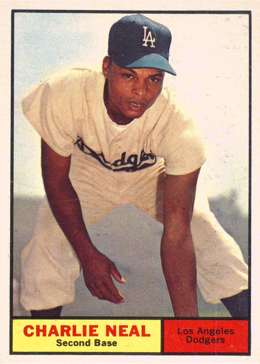 1961 Topps #423 Charlie Neal, Los Angeles Dodgers