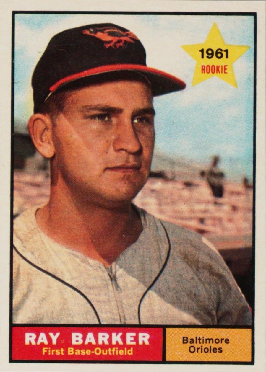 1961 Topps #428 Ray Barker, Baltimore Orioles