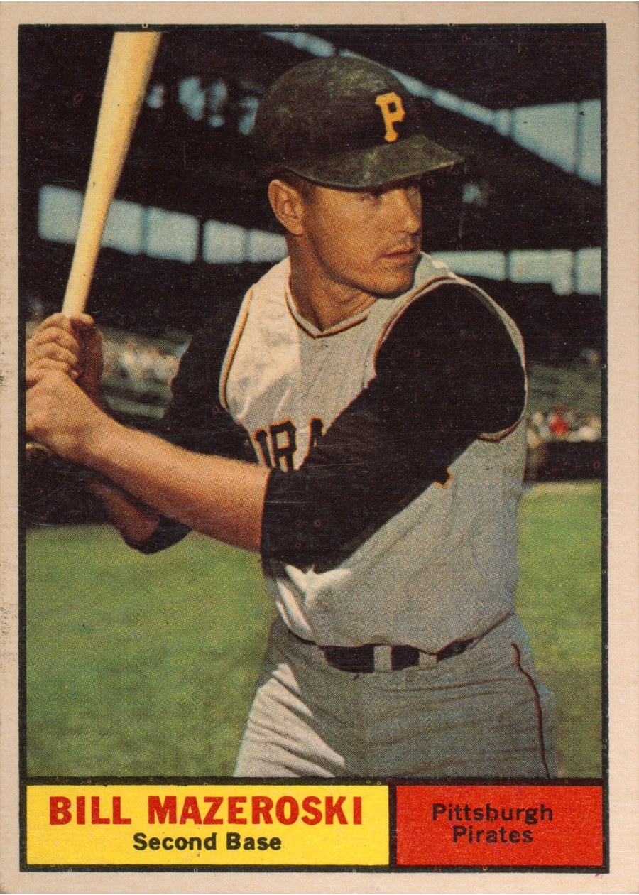 1961 Topps #430 Bill Mazeroski, Pittsburgh Pirates