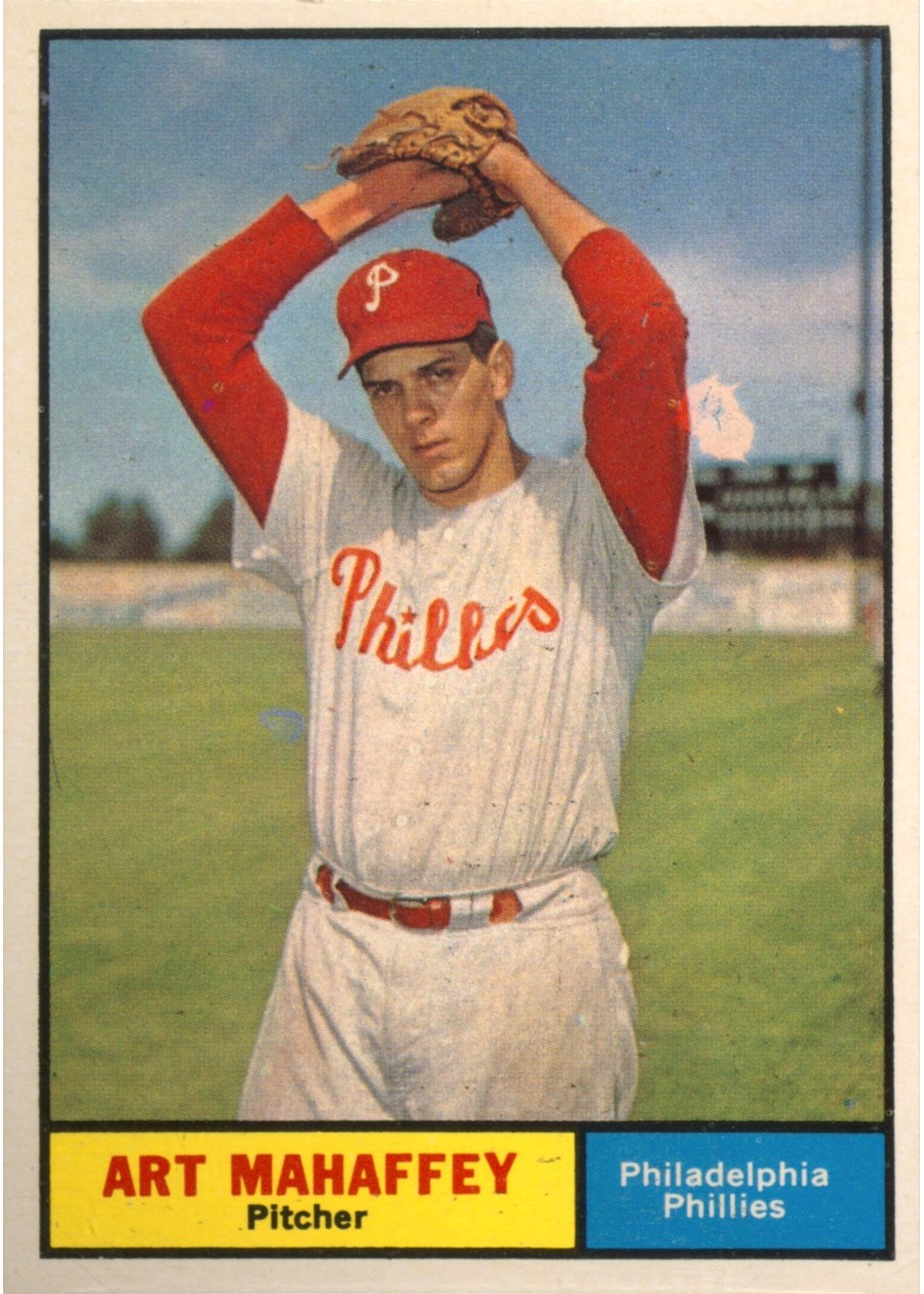 1961 Topps #433 Art Mahaffey, Philadelphia Phillies