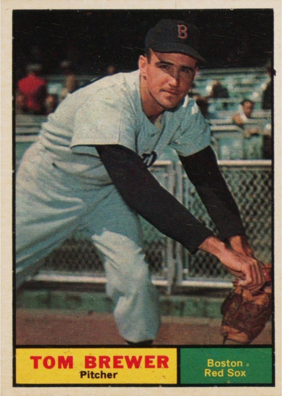1961 Topps #434 Tom Brewer, Boston Red Sox