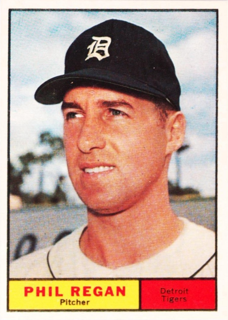 1961 Topps #439 Phil Regan, Detroit Tigers