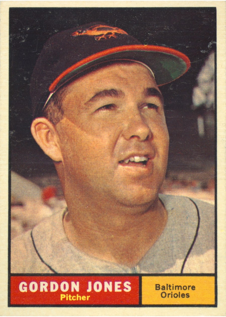 1961 Topps #442 Gordon Jones, Baltimore Orioles