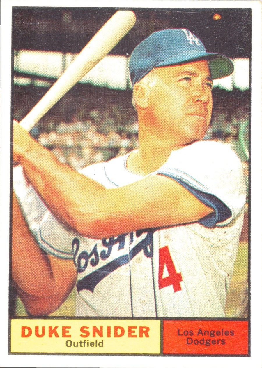 1961 Topps #443 Duke Snider, Los Angeles Dodgers