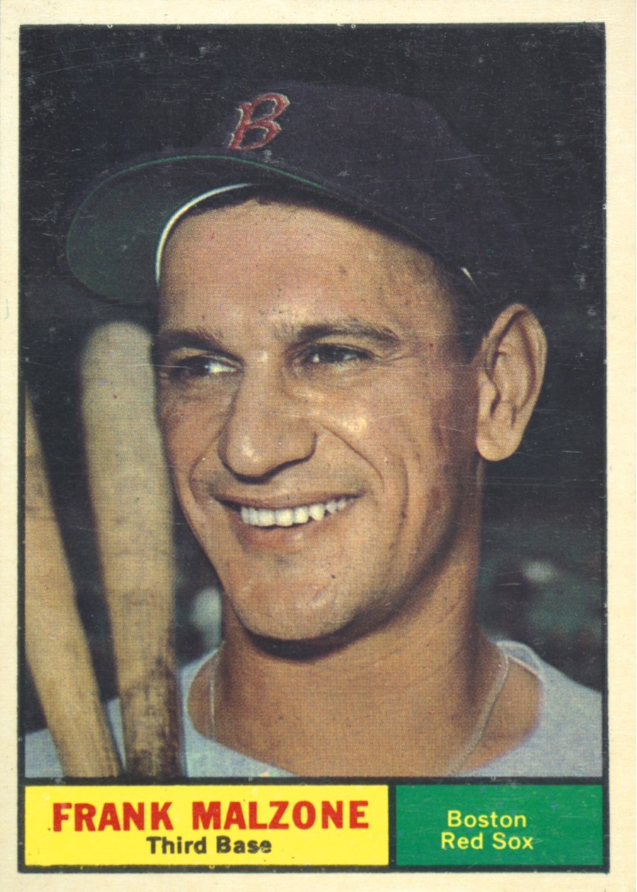 1961 Topps #445 Frank Malzone, Boston Red Sox