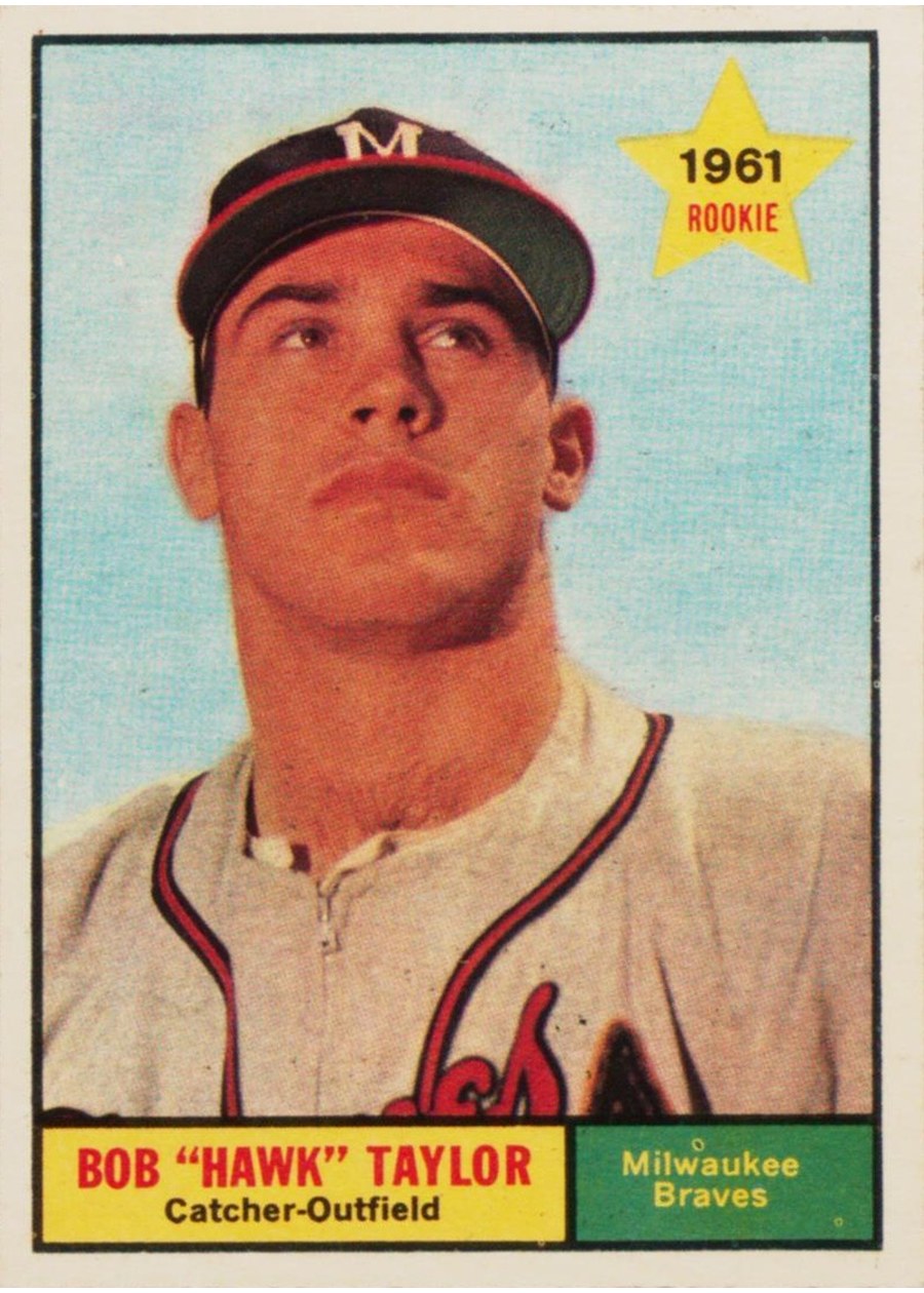 1961 Topps #446 Bob Taylor, Milwaukee Braves