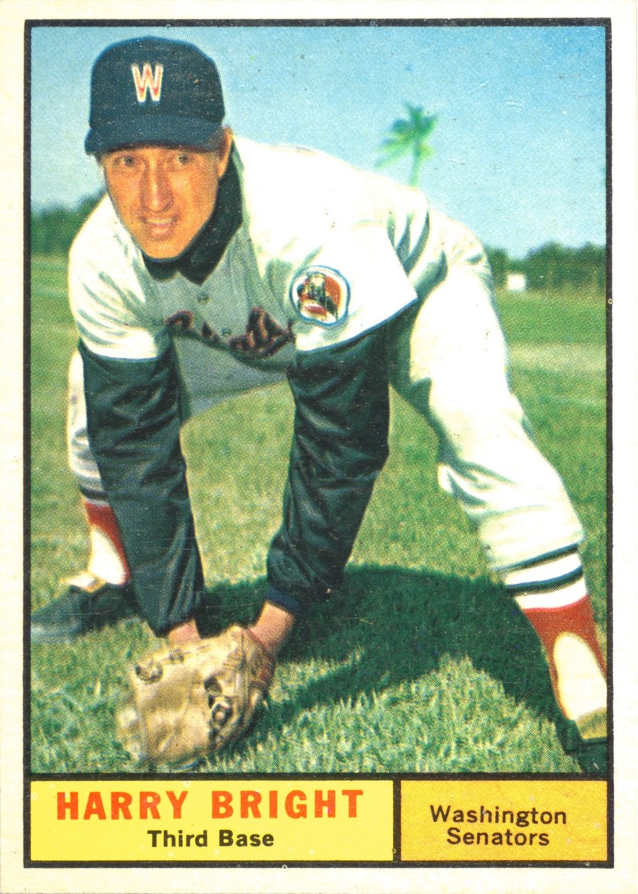 1961 Topps #447 Harry Bright, Washington Senators