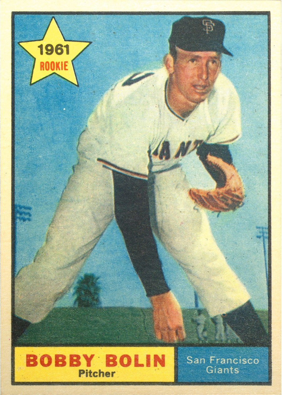 1961 Topps #449 Bobby Bolin, San Francisco Giants