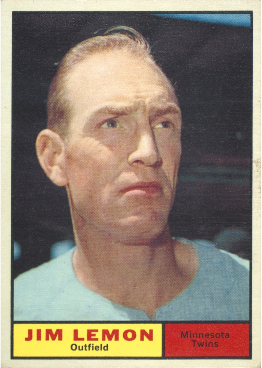 1961 Topps #450 Jim Lemon, Minnesota Twins