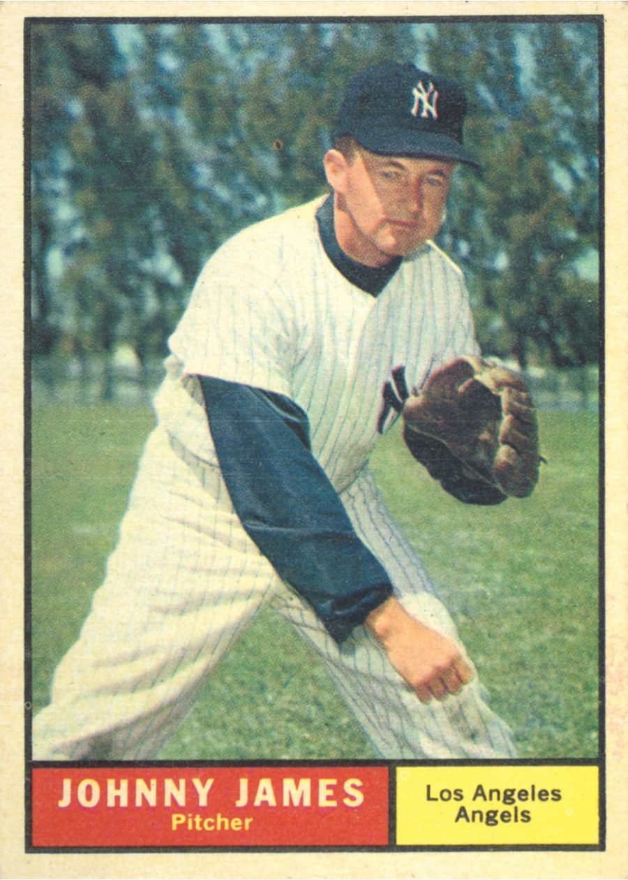 1961 Topps #457 Johnny James, Los Angeles Angels