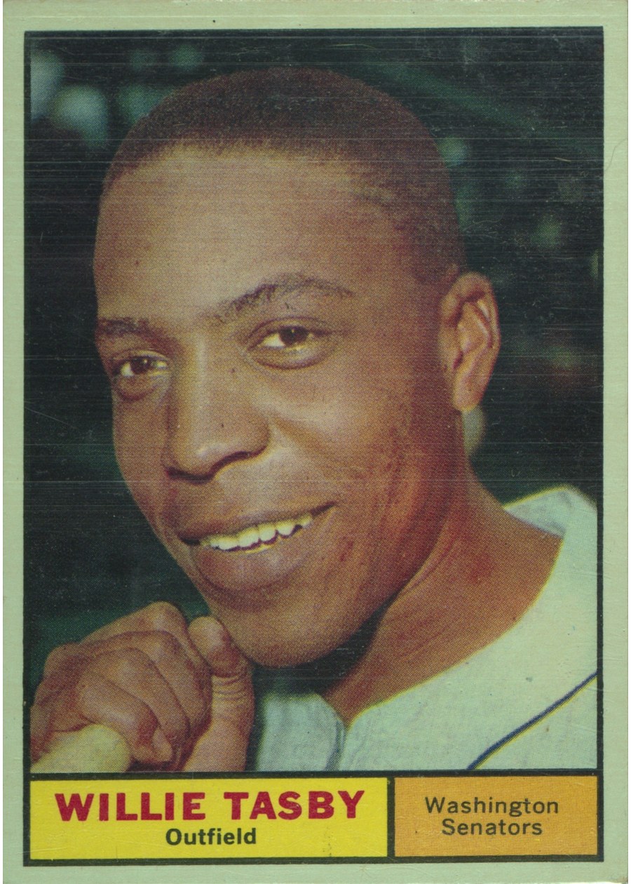 1961 Topps #458 Willie Tasby, Washington Senators