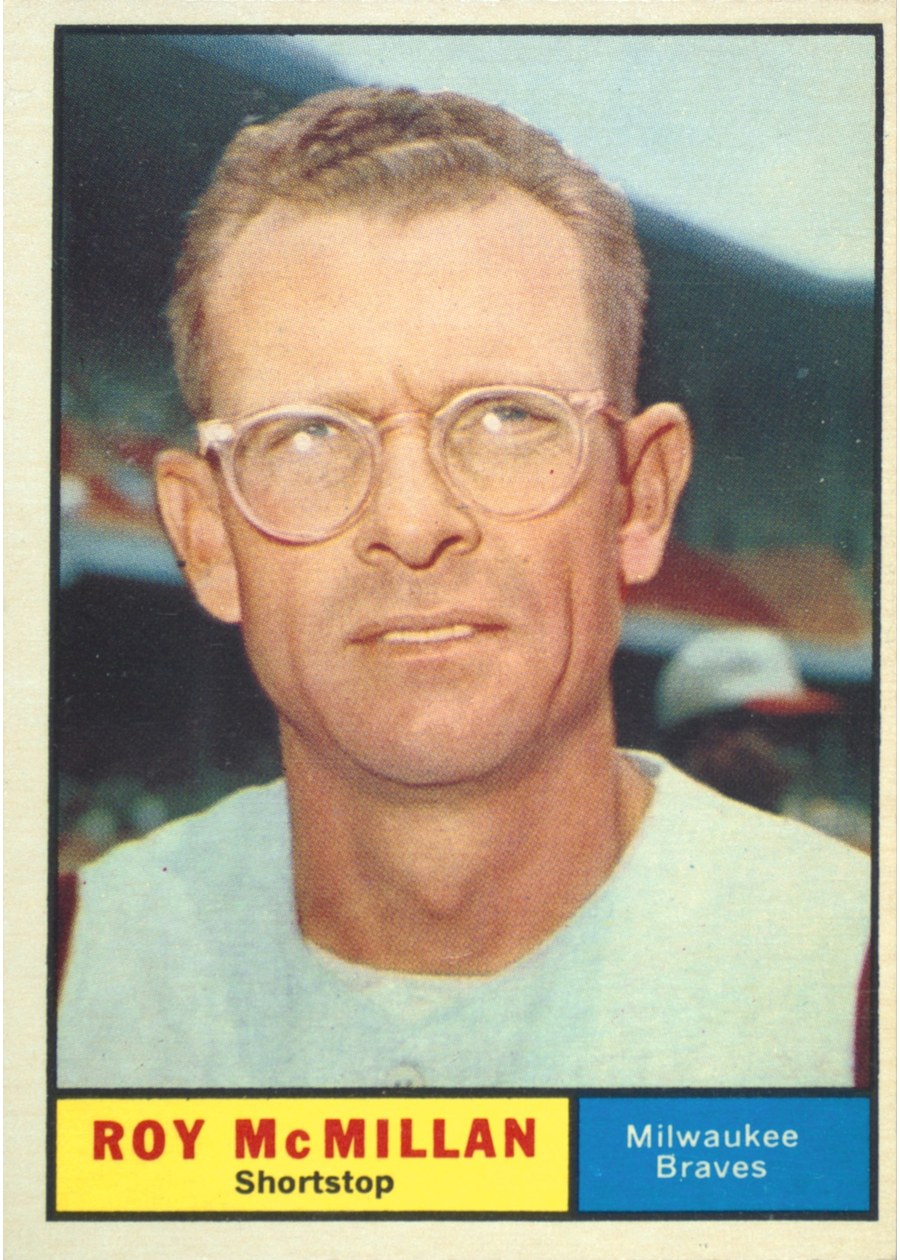 1961 Topps #465 Roy McMillan, Milwaukee Braves