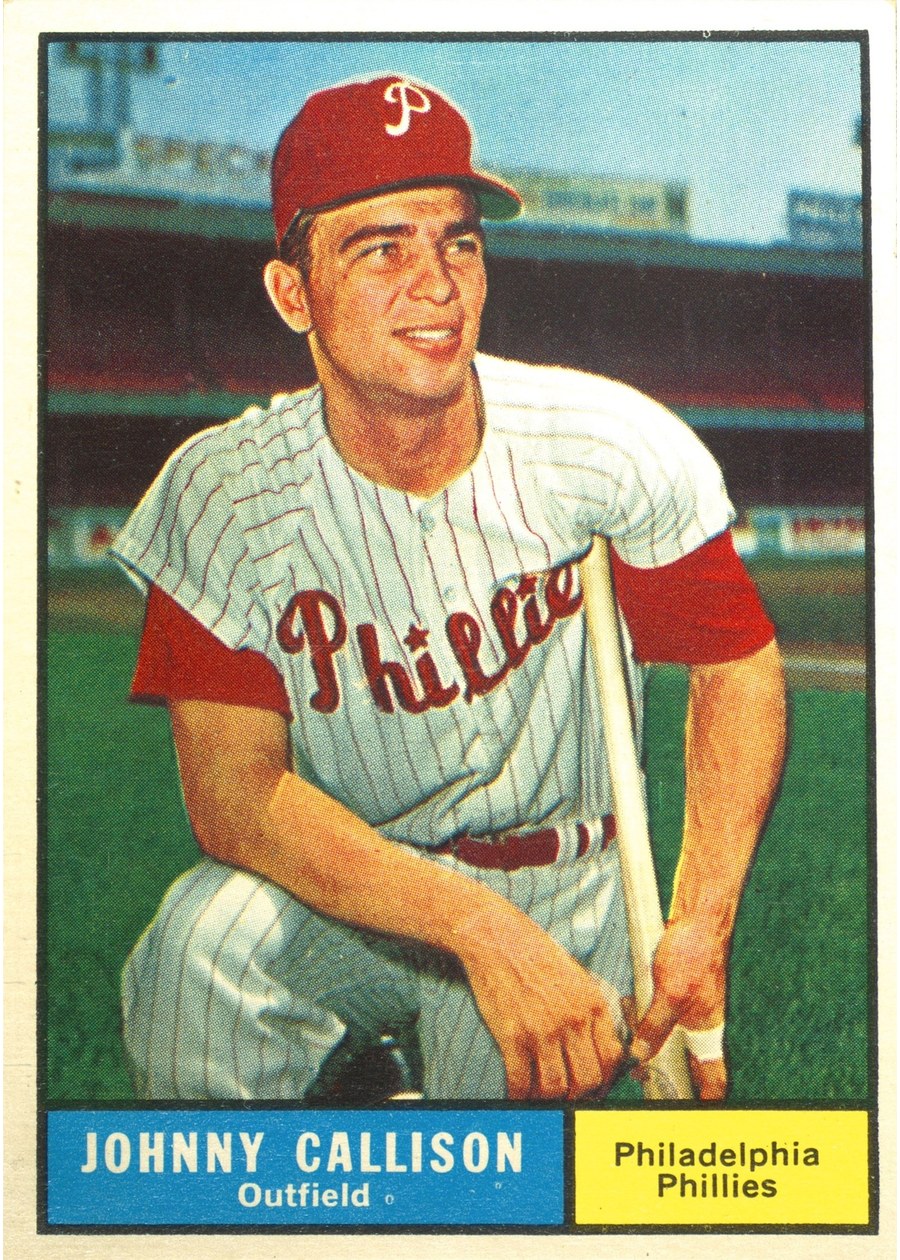 1961 Topps #468 Johnny Callison, Philadelphia Phillies