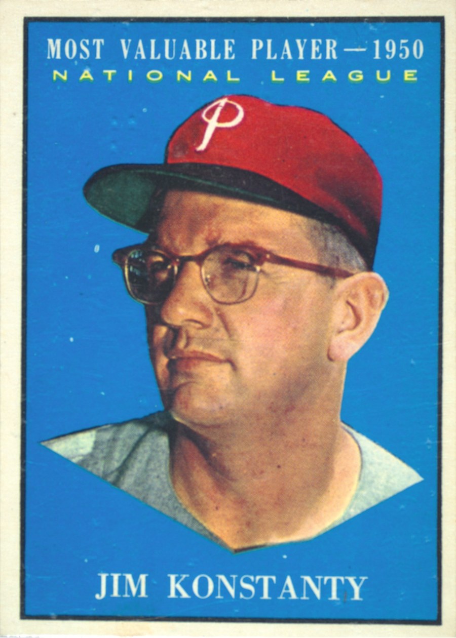 1961 Topps #479 Jim Konstanty, Philadelphia Phillies