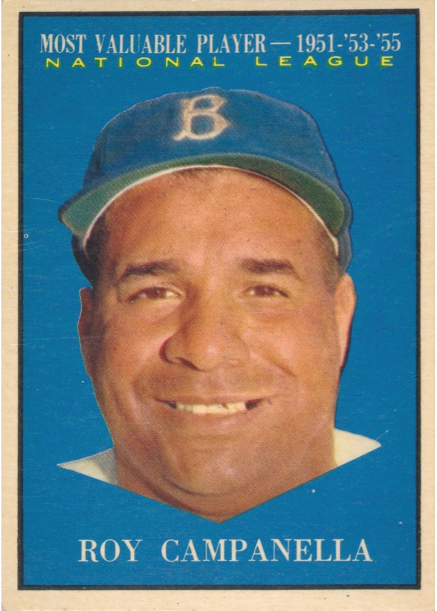 1961 Topps #480 Roy Campanella, Brooklyn Dodgers
