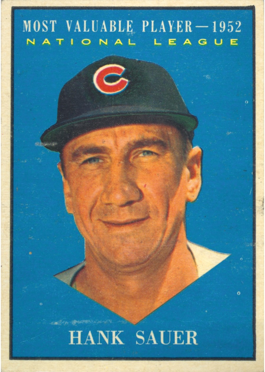 1961 Topps #481 Hank Sauer, Chicago Cubs