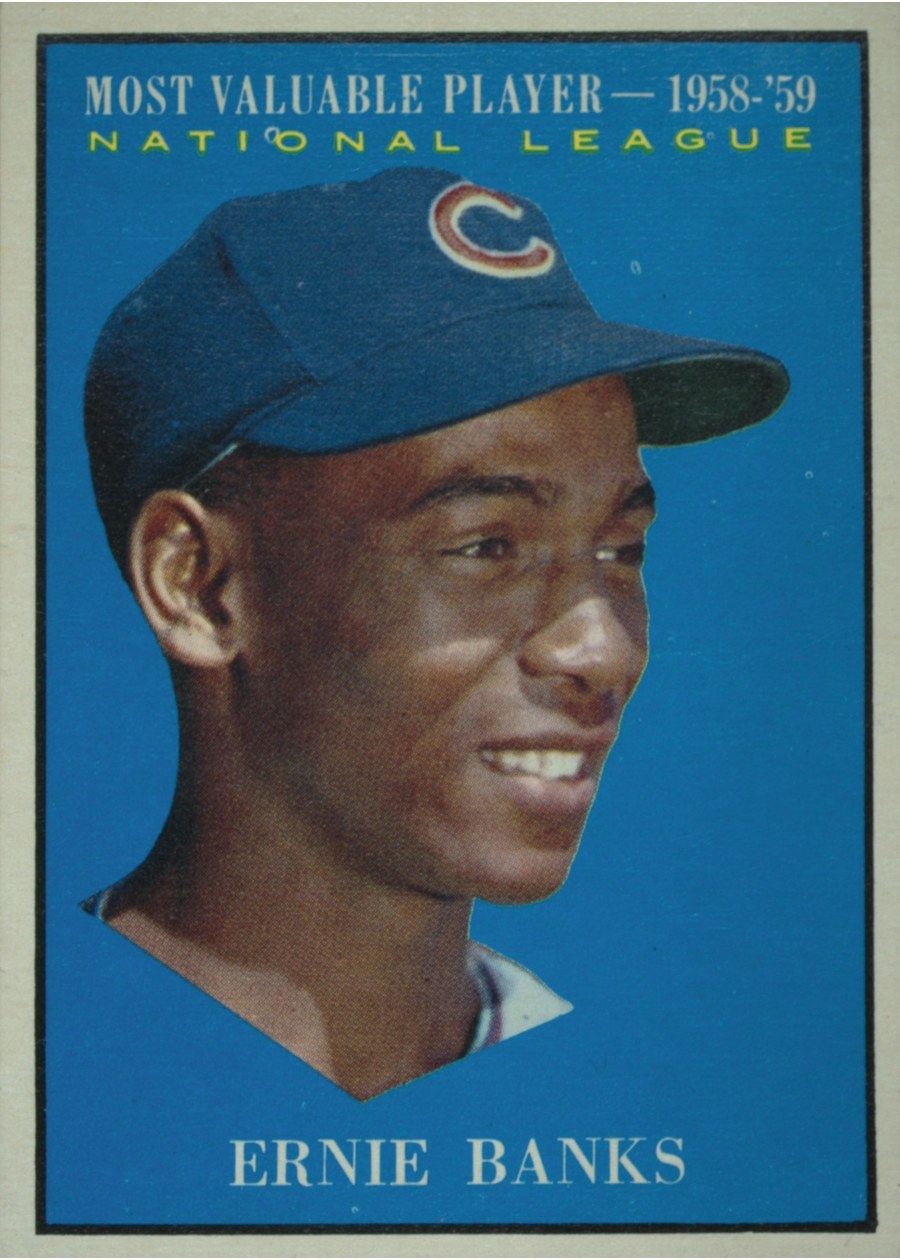 1961 Topps #485 Ernie Banks, Chicago Cubs