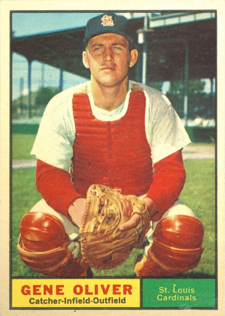 1961 Topps #487 Gene Oliver, St. Louis Cardinals