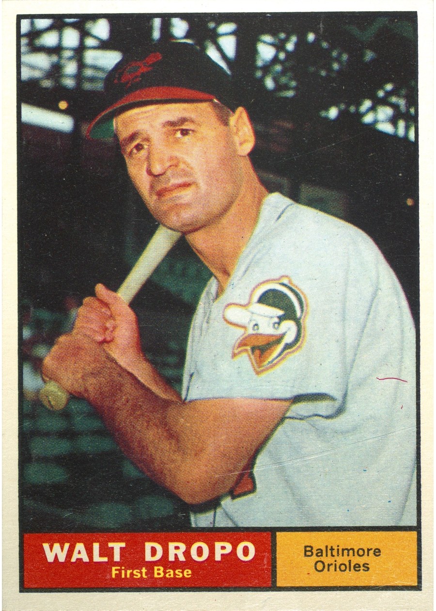 1961 Topps #489 Walt Dropo, Baltimore Orioles