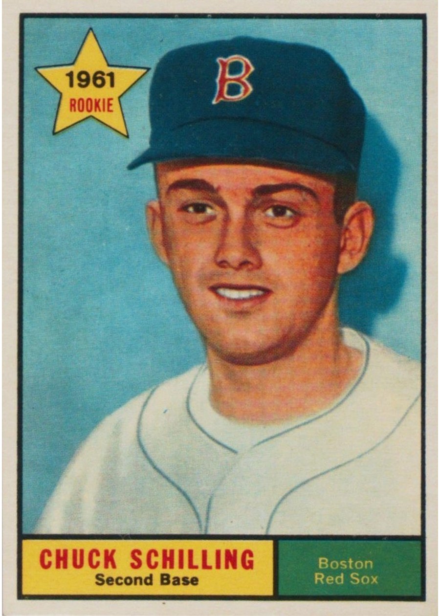 1961 Topps #499 Chuck Schilling, Boston Red Sox