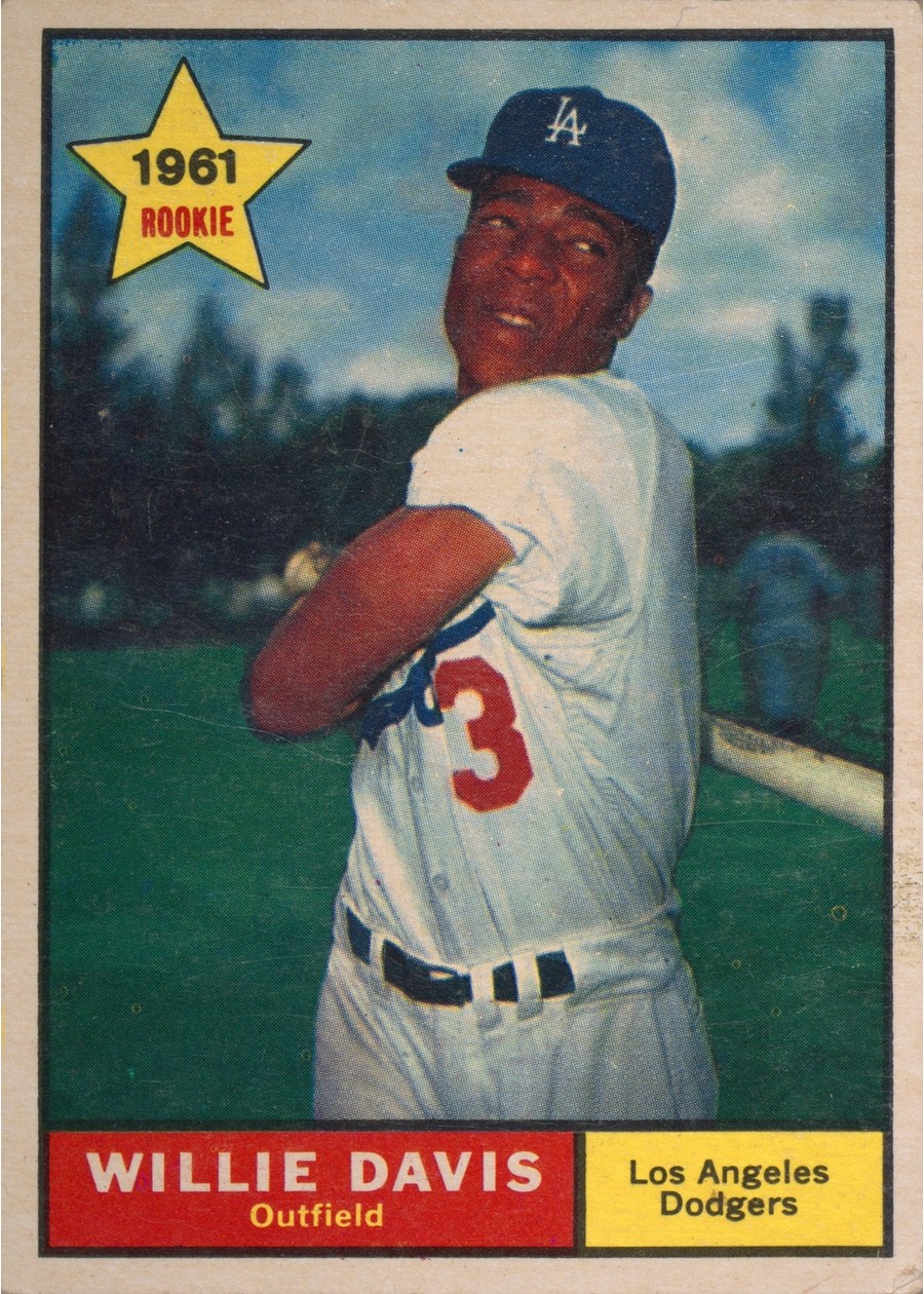 1961 Topps #506 Willie Davis, Los Angeles Dodgers