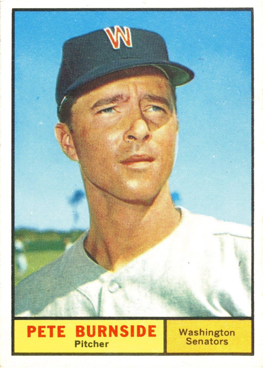 1961 Topps #507 Pete Burnside, Washington Senators