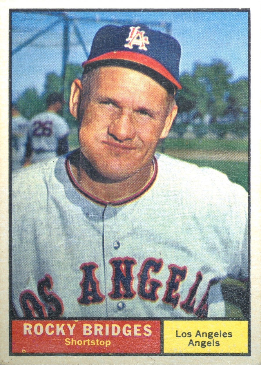 1961 Topps #508 Rocky Bridges, Los Angeles Angels