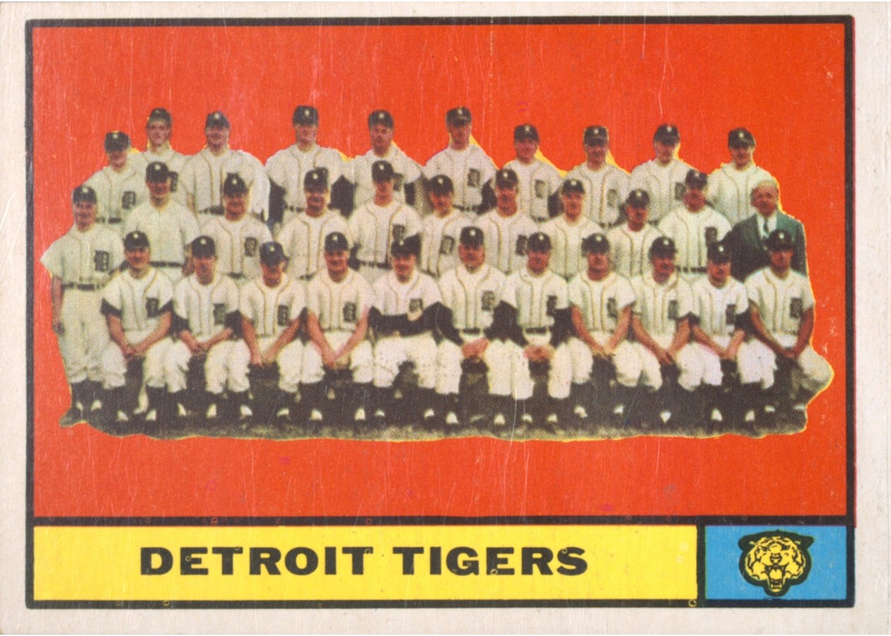 1961 Topps #51 Detroit Tigers Team