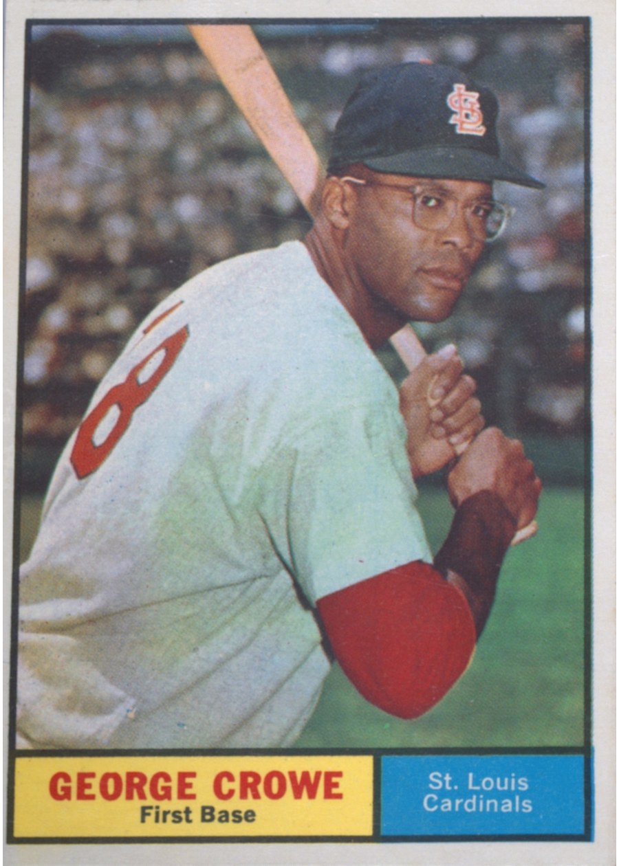 1961 Topps #52 George Crowe, St. Louis Cardinals