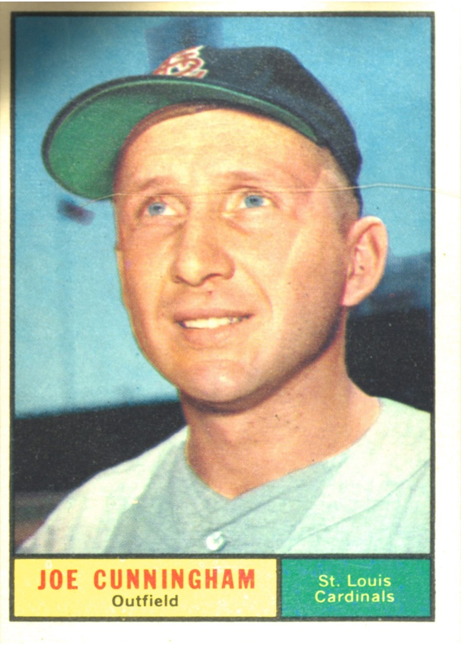 1961 Topps #520 Joe Cunningham, St. Louis Cardinals