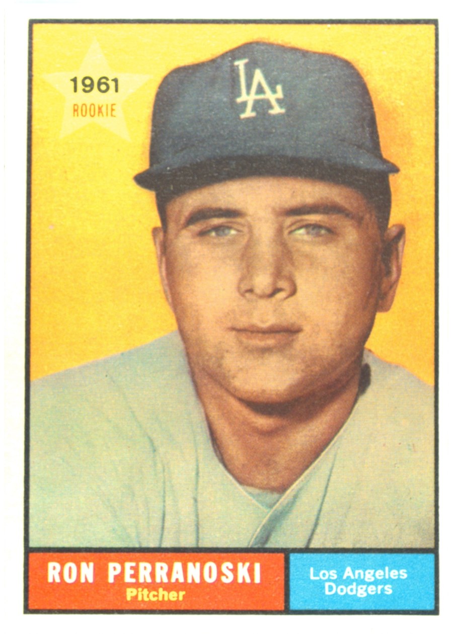 1961 Topps #525 Ron Perranoski, Los Angeles Dodgers