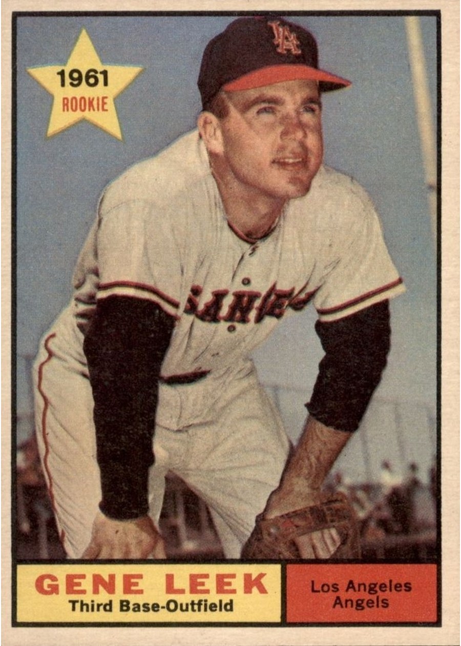 1961 Topps #527 Gene Leek, Los Angeles Angels