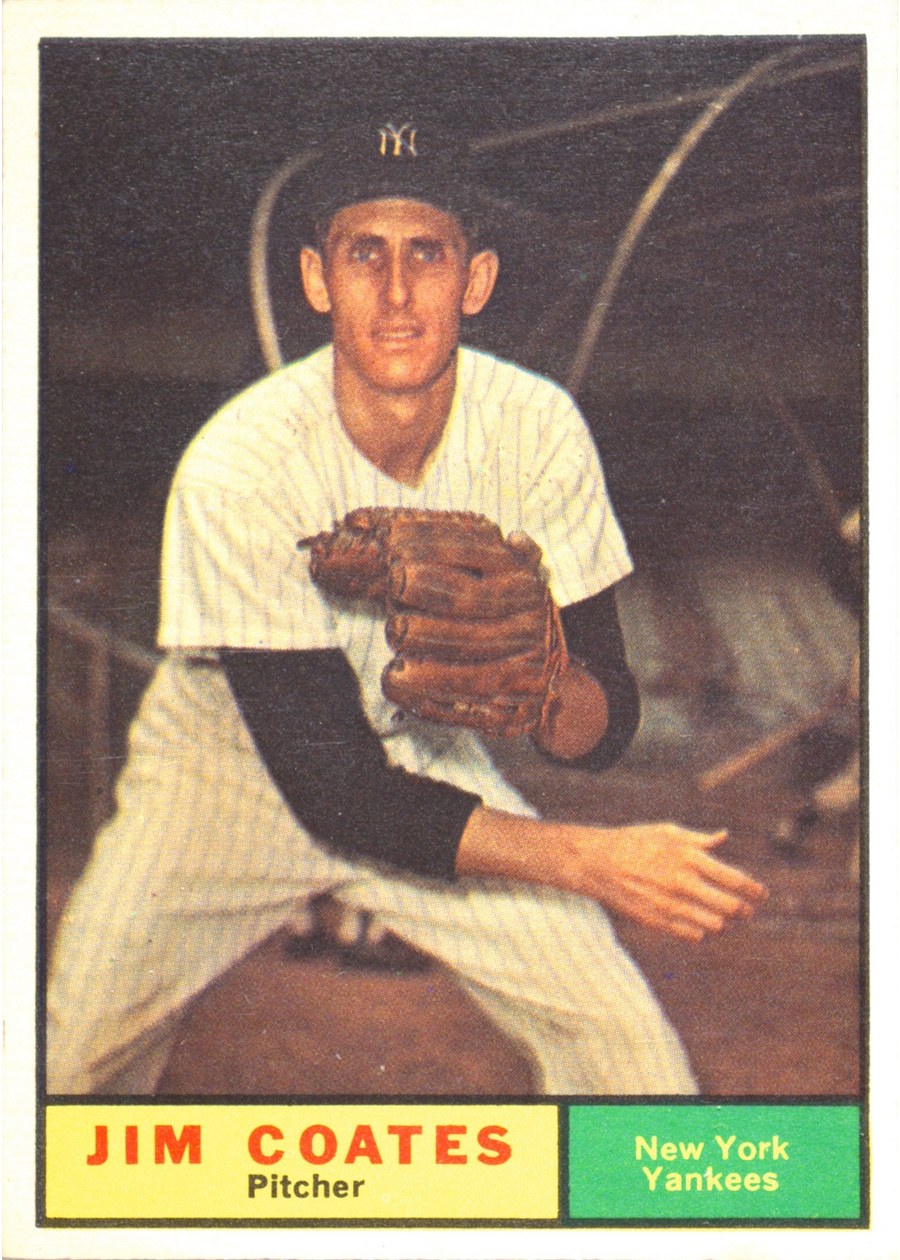 1961 Topps #531 Jim Coates, New York Yankees