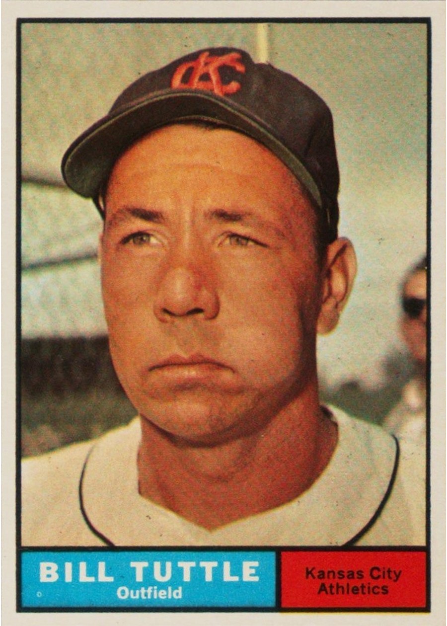 1961 Topps #536 Bill Tuttle, Kansas City Athletics