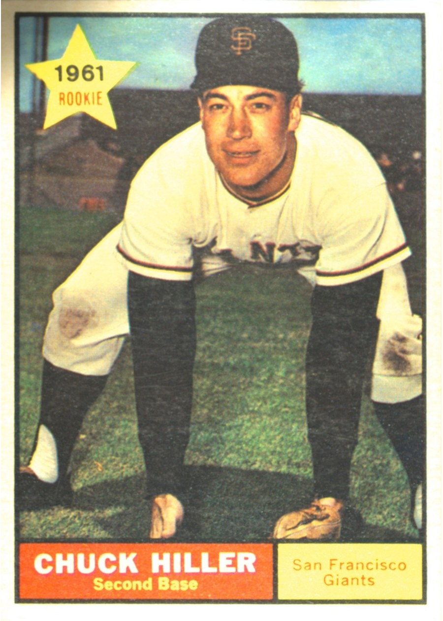1961 Topps #538 Chuck Hiller, San Francisco Giants
