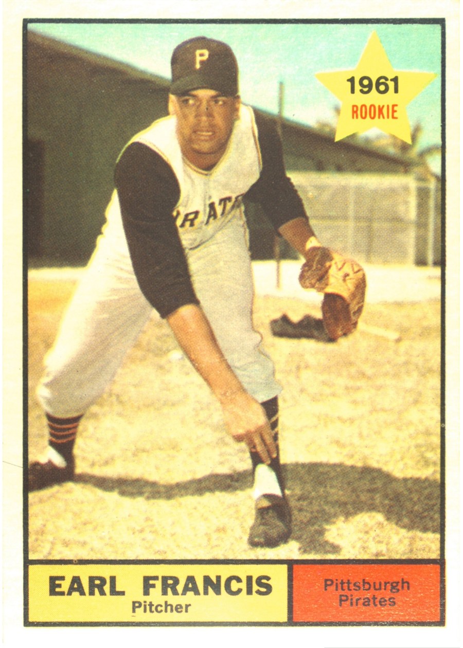 1961 Topps #54 Earl Francis, Pittsburgh Pirates